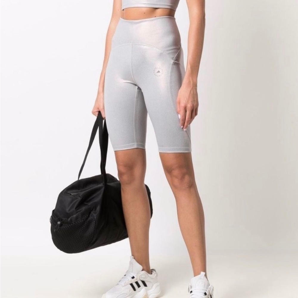 Adidas by Stella McCartney Shiny Cycling Shorts - Size XS
